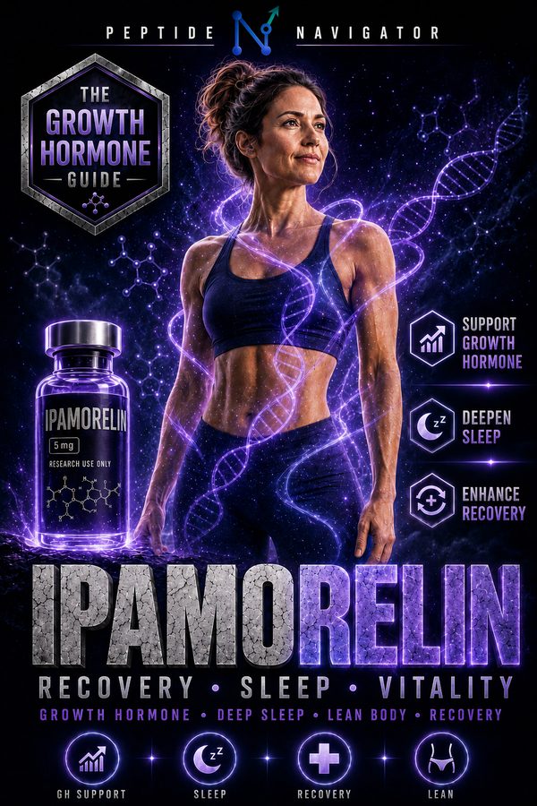 Ipamorelin growth hormone peptide guide, evidence-first ebook by Peptide Navigator