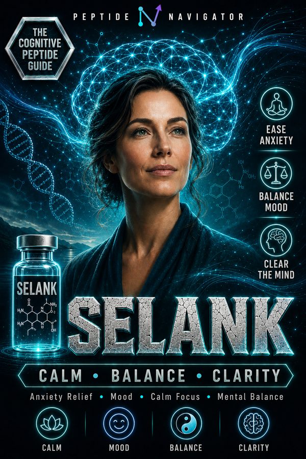Selank calm anxiety peptide guide, evidence-first ebook by Peptide Navigator